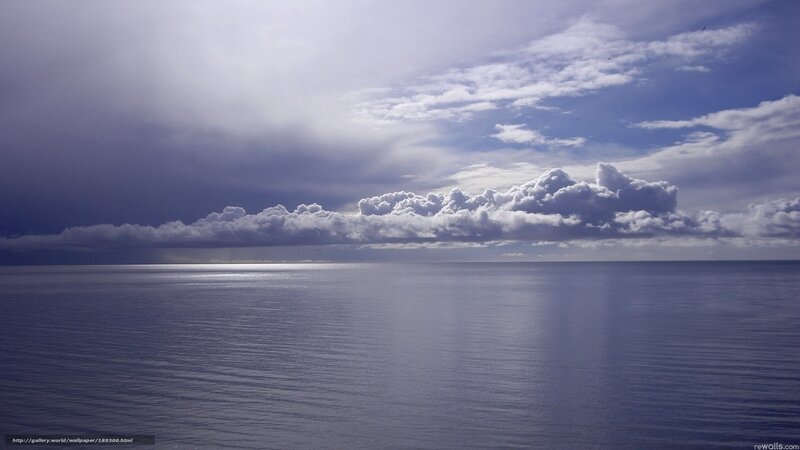 Ocean under stormy sky