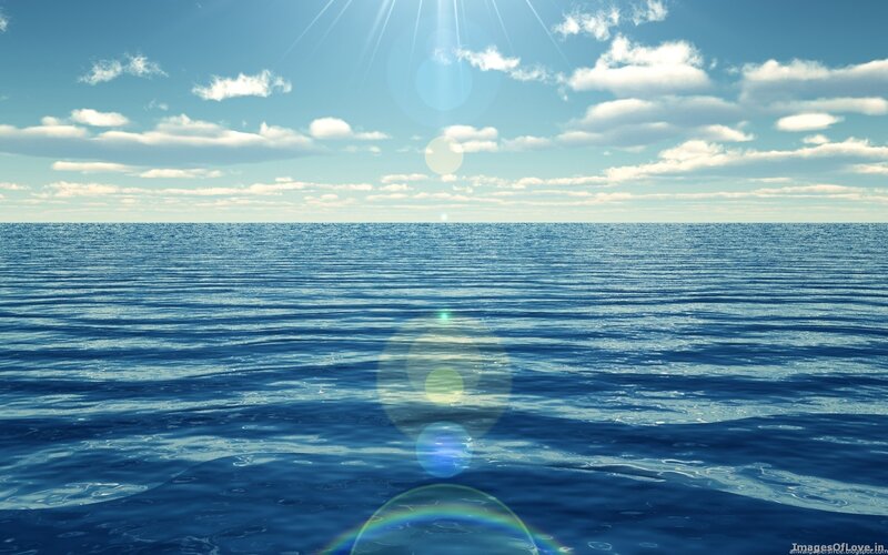 ocean under sunny sky