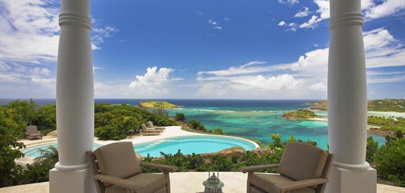 Ocean View from Balcony — Blue, Serene