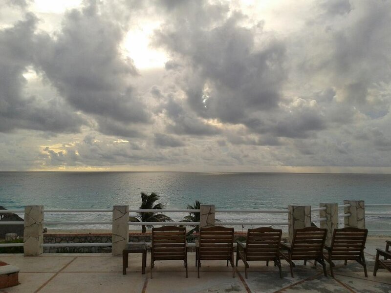 Ocean View from Balcony — Gray
