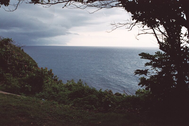 Ocean View from Cliff — Blue, Dramatic