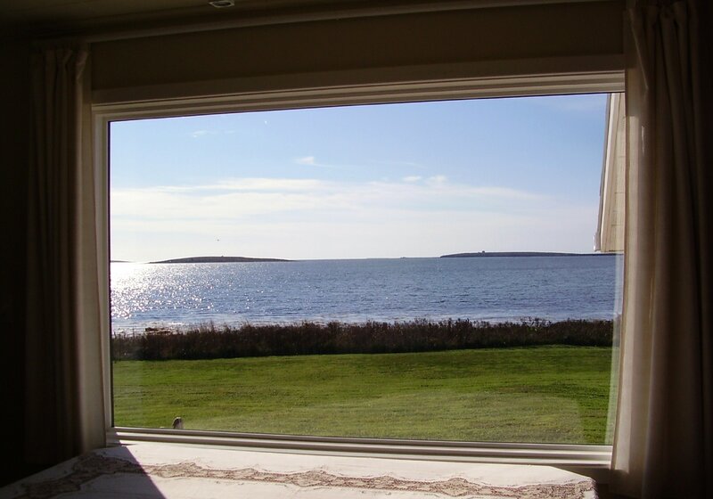 Ocean view from window