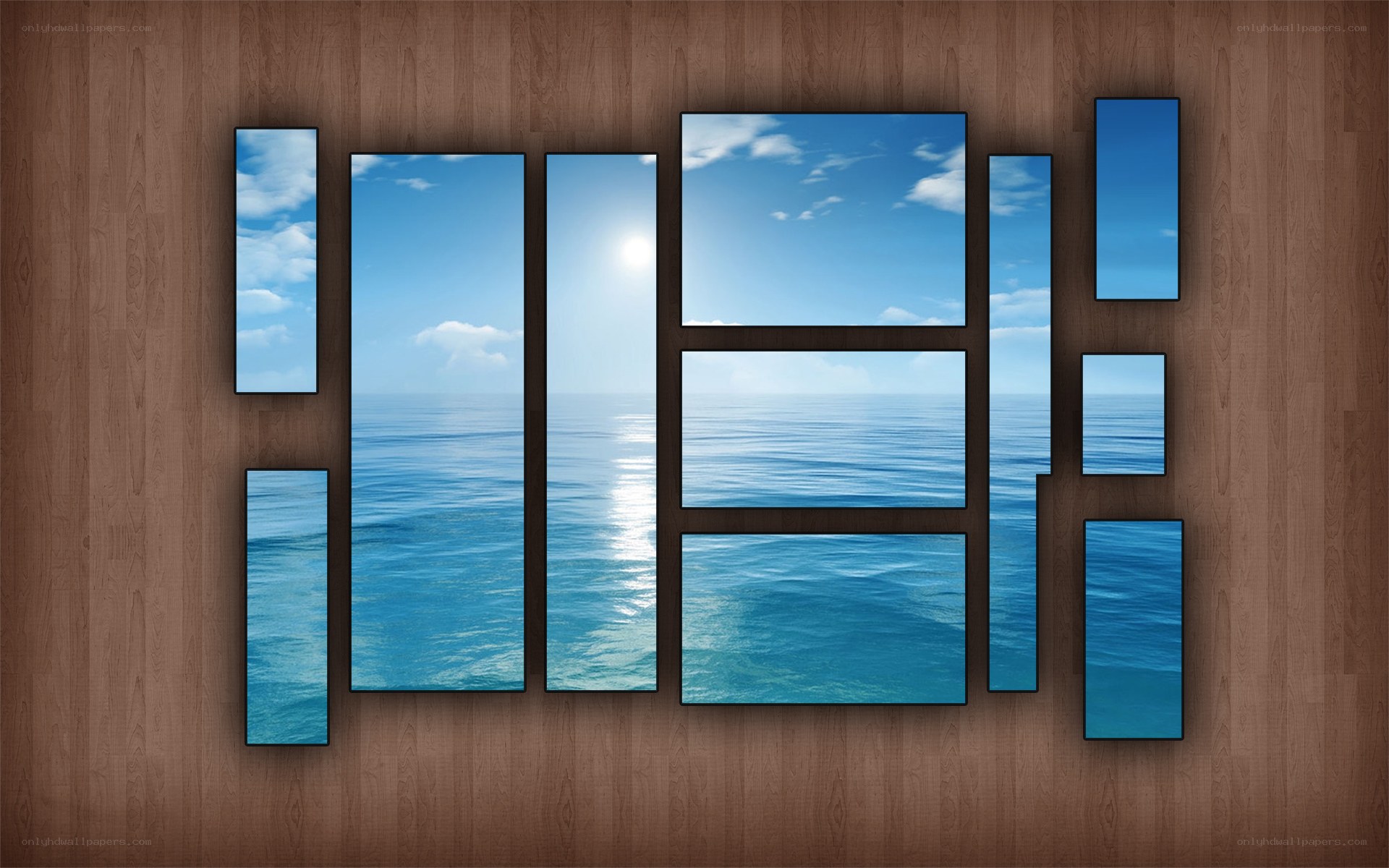 Ocean view multi-panel art