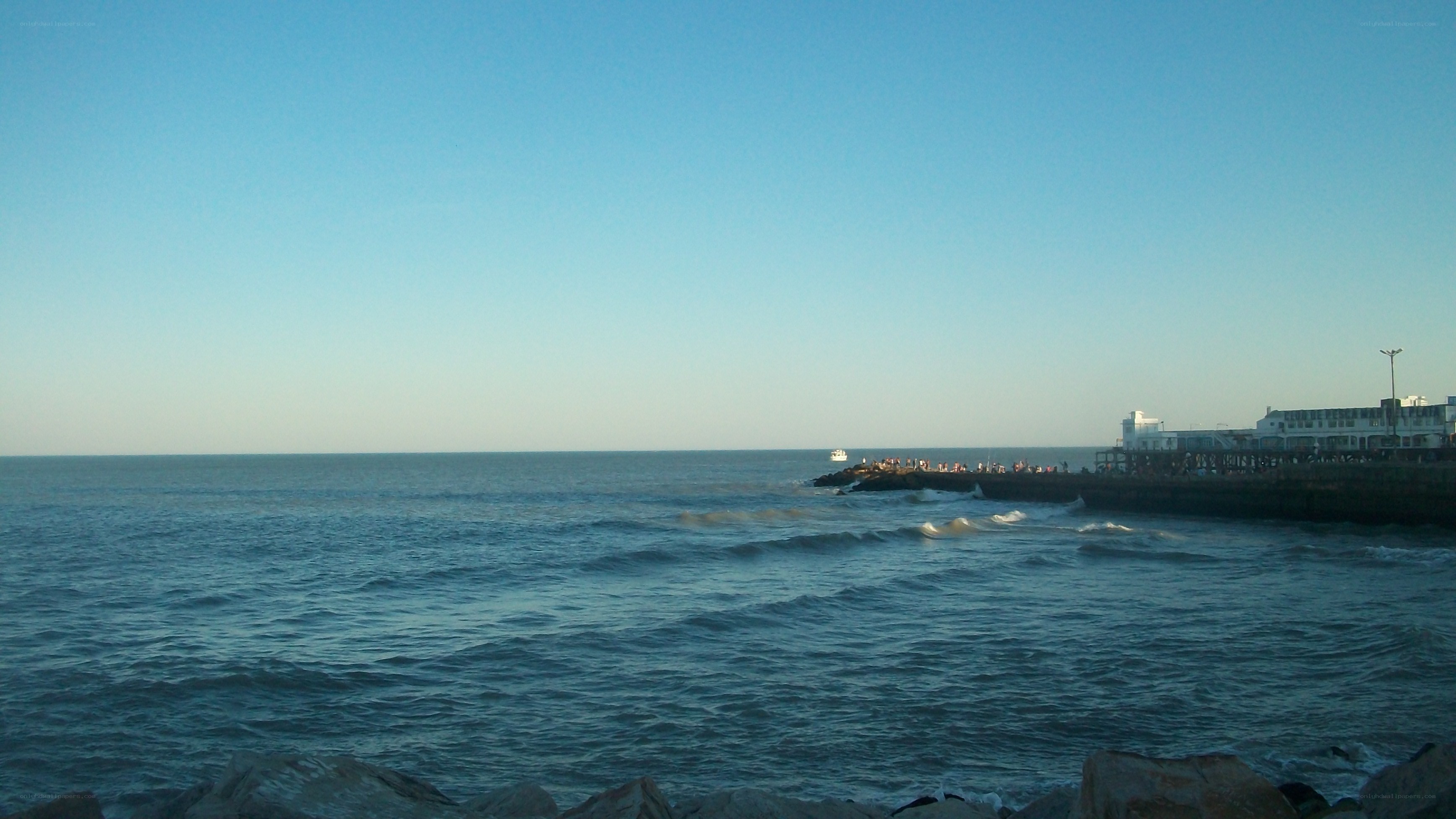 Ocean view with pier