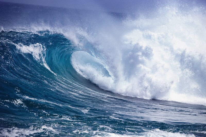 Ocean Wave Breaking — Sea