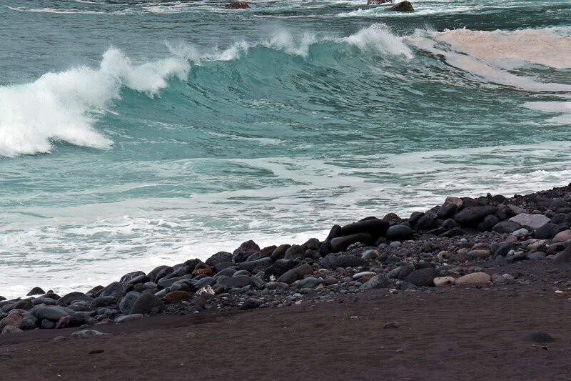 Ocean Wave Crashing — Blue, Dynamic, Photograph