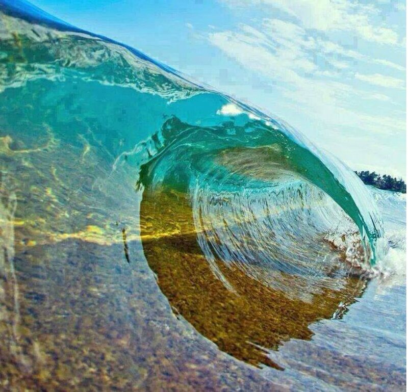 Ocean Wave Forming Tube — Blue