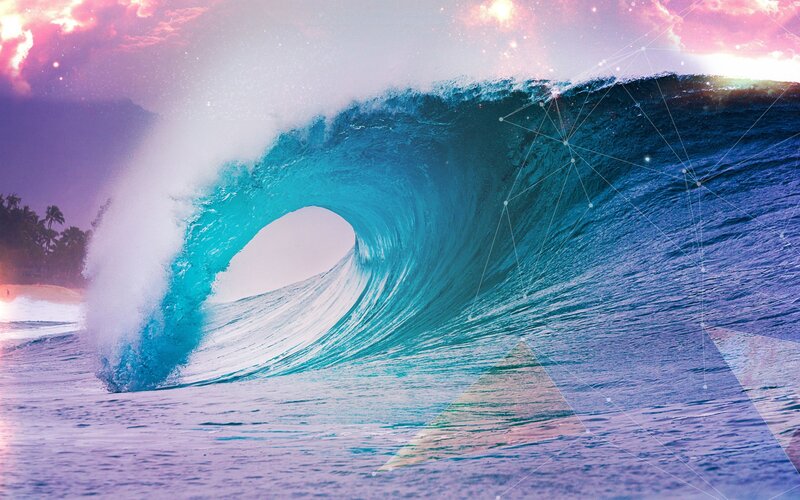 Ocean Wave Forming Tunnel