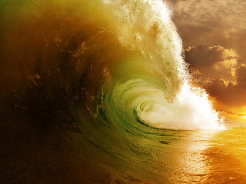 Ocean Wave Tunnel — Green