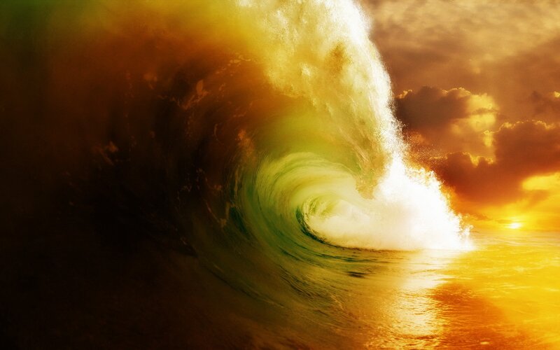 Ocean Wave Tunnel — Yellow