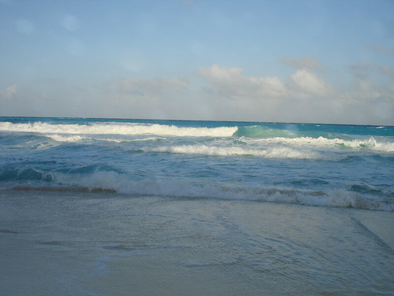 Ocean Waves at Beach — Blue, Calm, Afternoon
