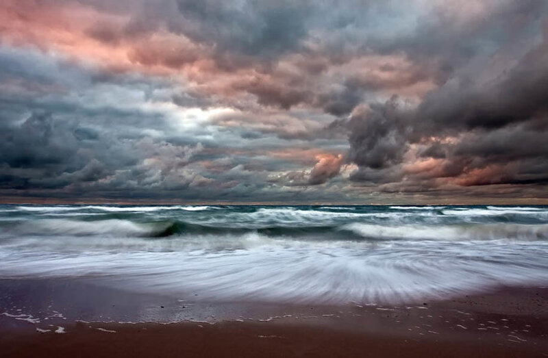 Ocean Waves at Beach