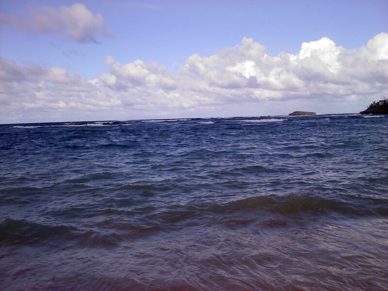 Ocean Waves at Coast — Blue