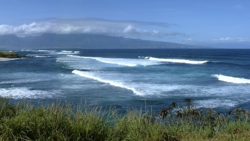 Ocean Waves at Coastline — Blue, Serene, Afternoon