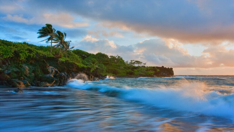 Ocean Waves at Coastline