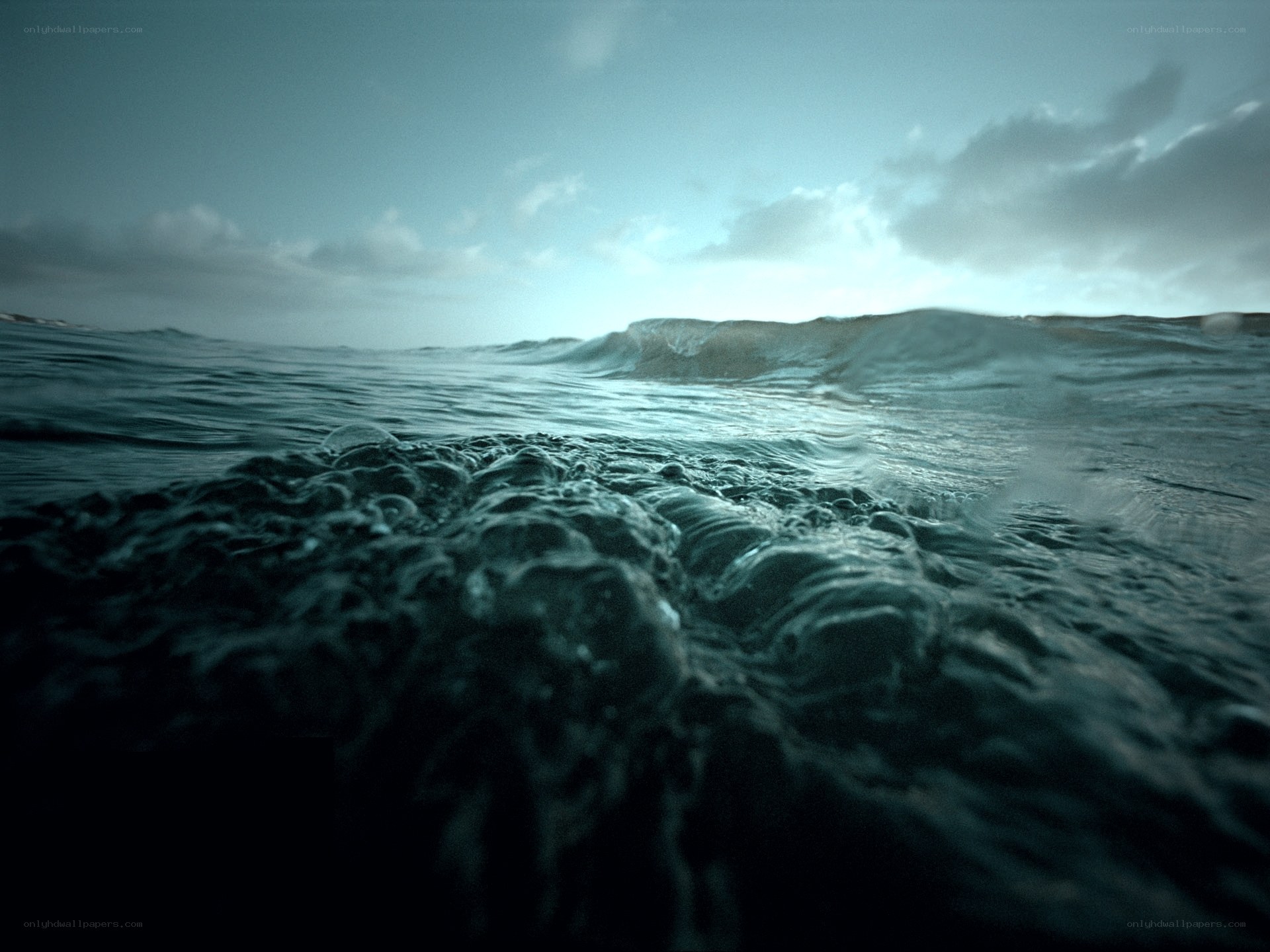 ocean waves at sea