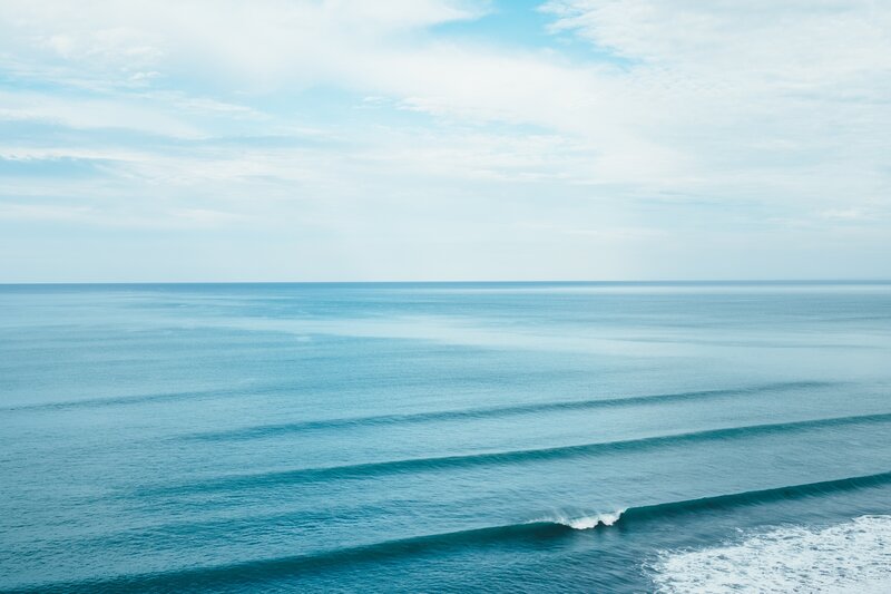 Ocean Waves at Sea — Blue, Serene, Afternoon