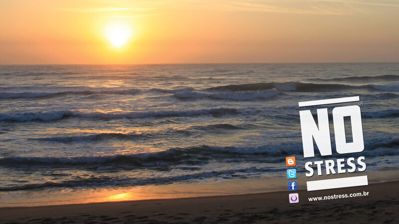 Ocean Waves at Sunset — Orange, Serene, Photograph, Sun, Beach, Text