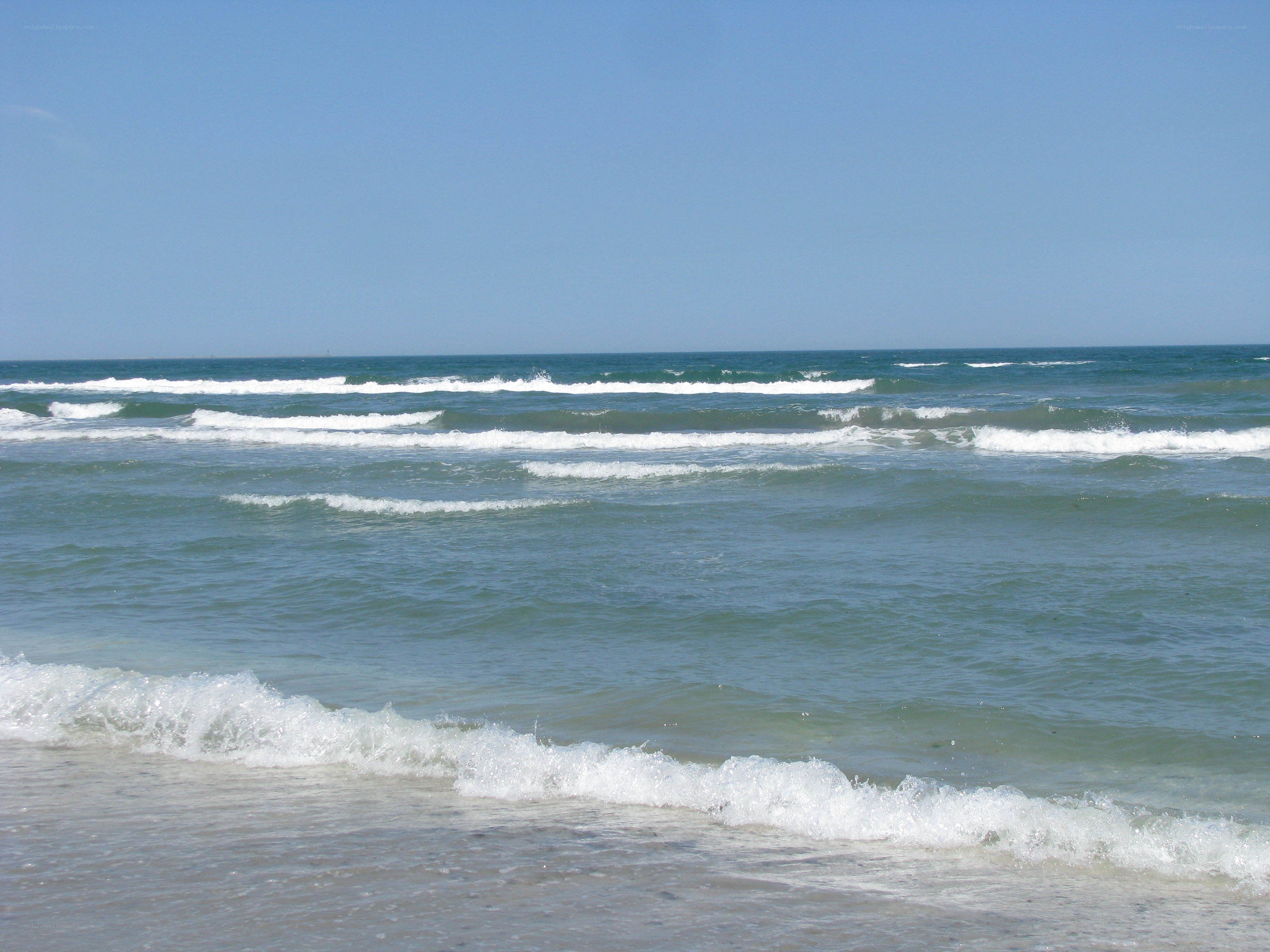 Ocean waves at the shore