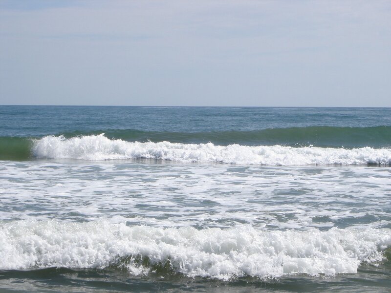 Ocean waves at the shore