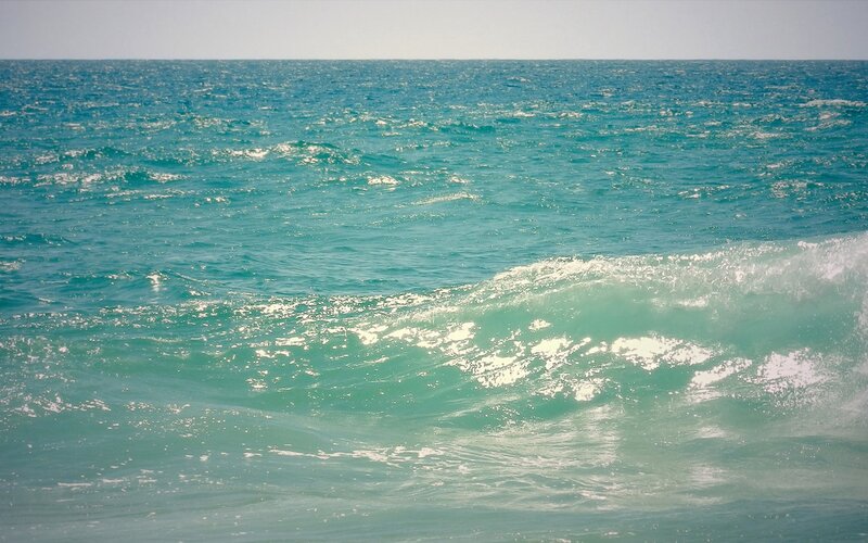 ocean waves at the shore