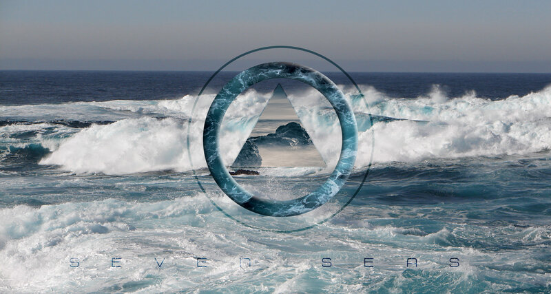 Ocean Waves Crashing — Blue, Dramatic, Afternoon, Digital Art