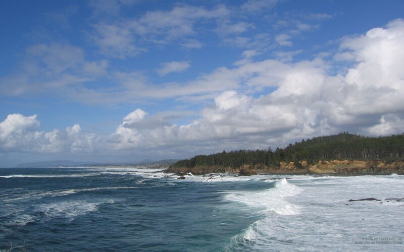 Ocean Waves Crashing — Blue, Dramatic, Afternoon, Photograph, Coastline