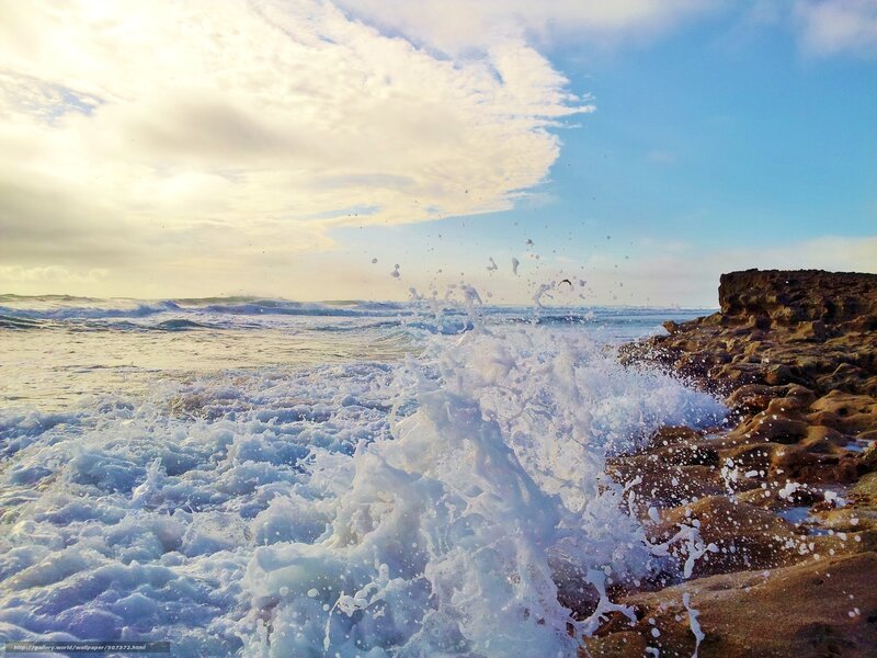 Ocean Waves Crashing — Blue, Dynamic, Sunrise