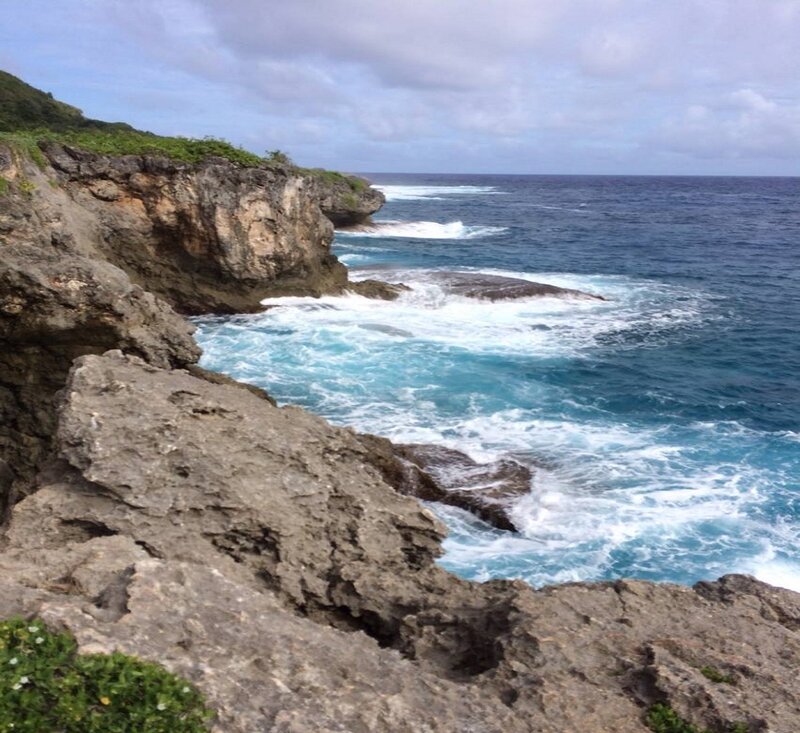 Ocean Waves Crashing on Rocks — Blue, Dramatic, Afternoon, Photograph, Cliffs, Sea
