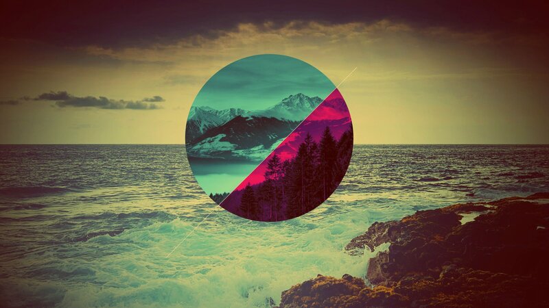 Ocean Waves Crashing — Teal