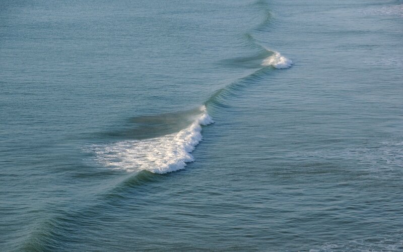 Ocean waves from above