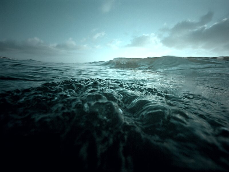 Ocean Waves from Below