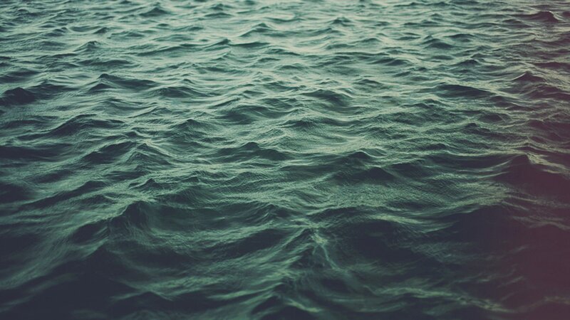 Ocean Waves — Green, Calm, Photograph