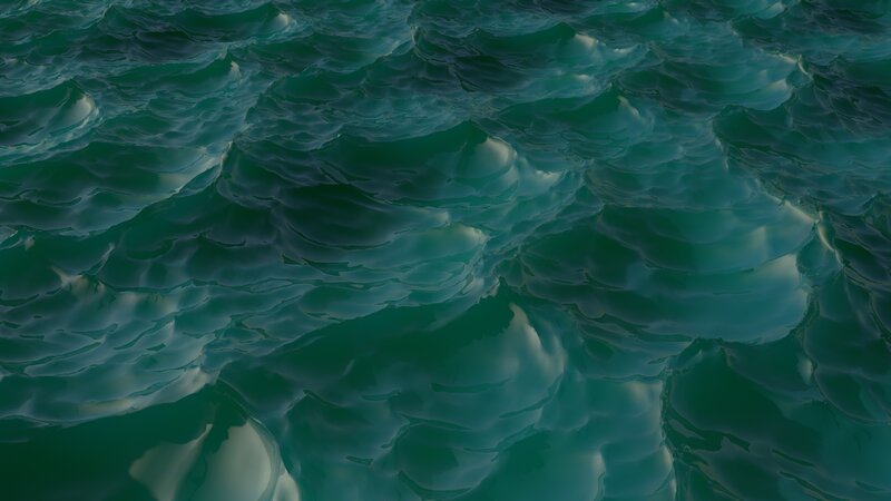Ocean Waves — Green