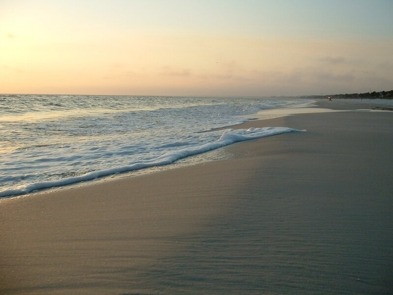 Ocean Waves on Beach — Beige, Serene