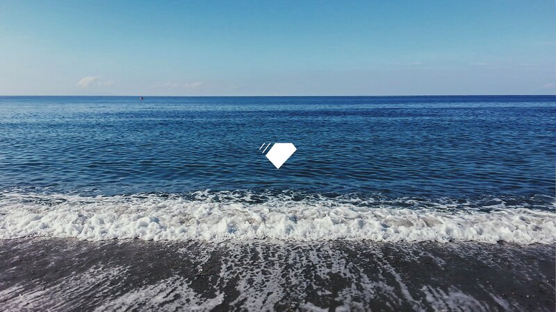 Ocean Waves on Beach — Blue, Calm, Afternoon, Photograph, Sea, Sky