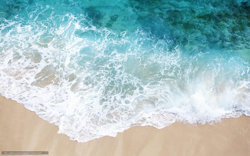 ocean waves on sandy beach