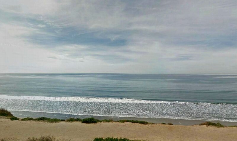 Ocean Waves on Sandy Beach — Blue, Calm, Morning