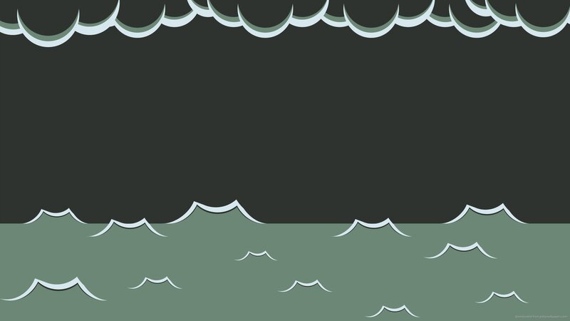 Ocean Waves under Dark Sky
