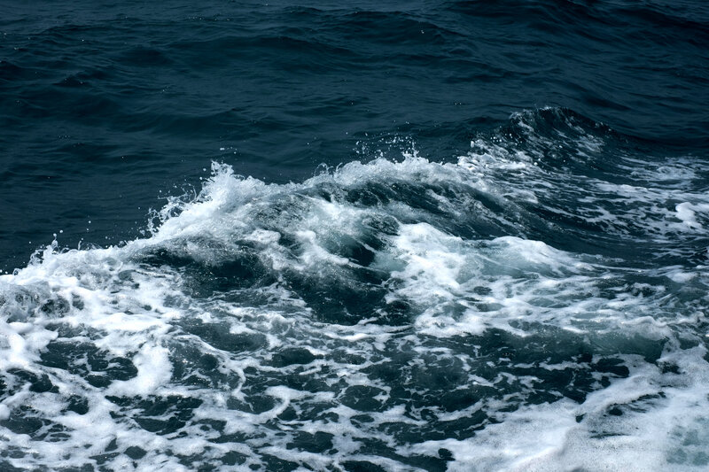 ocean waves with white foam