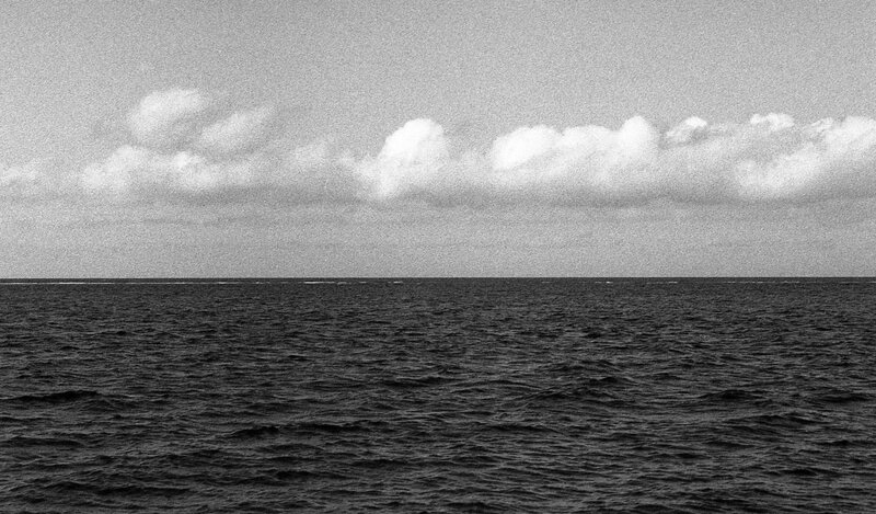 Ocean with Clouds — Black