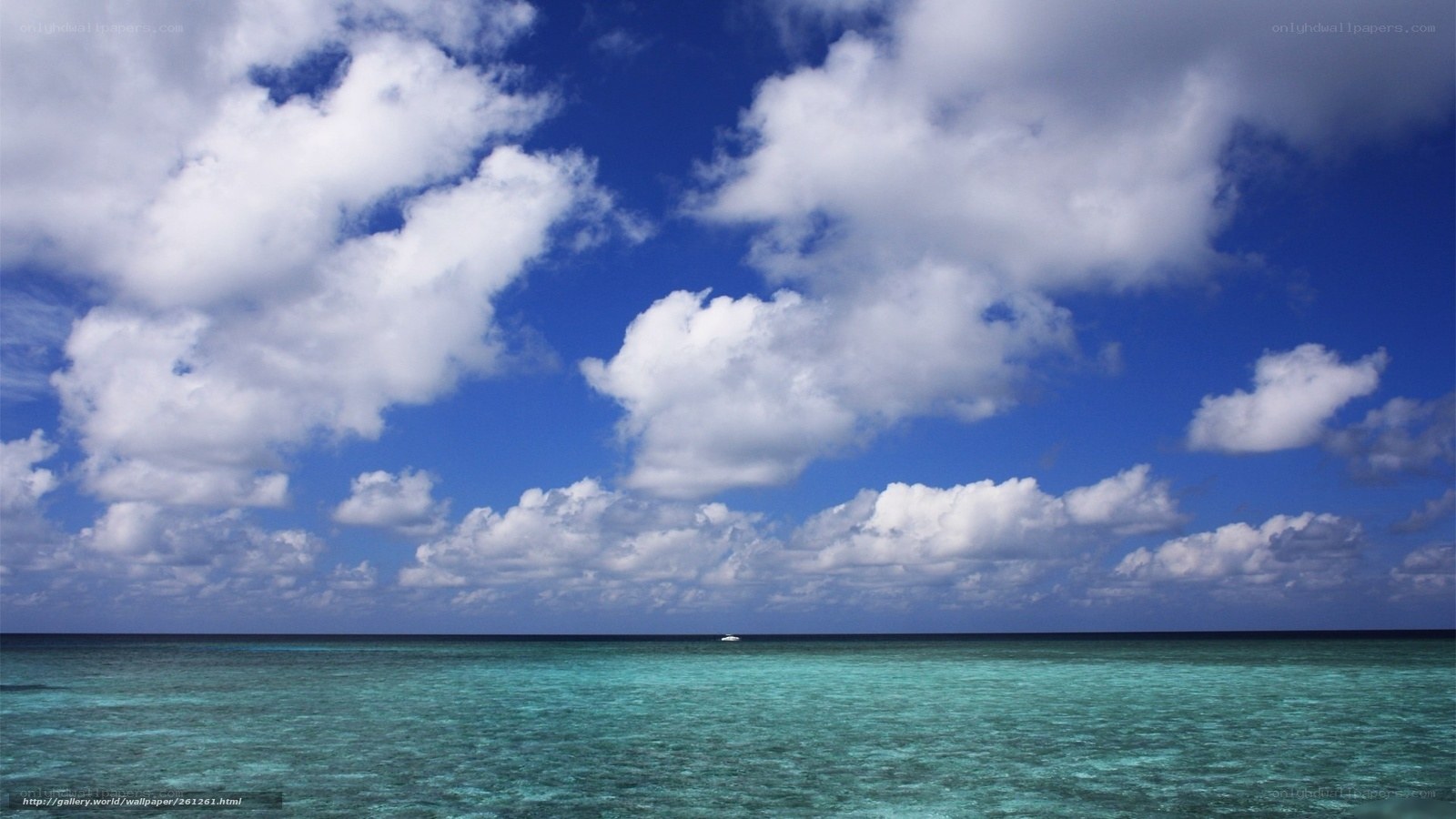 Ocean with Cloudy Sky