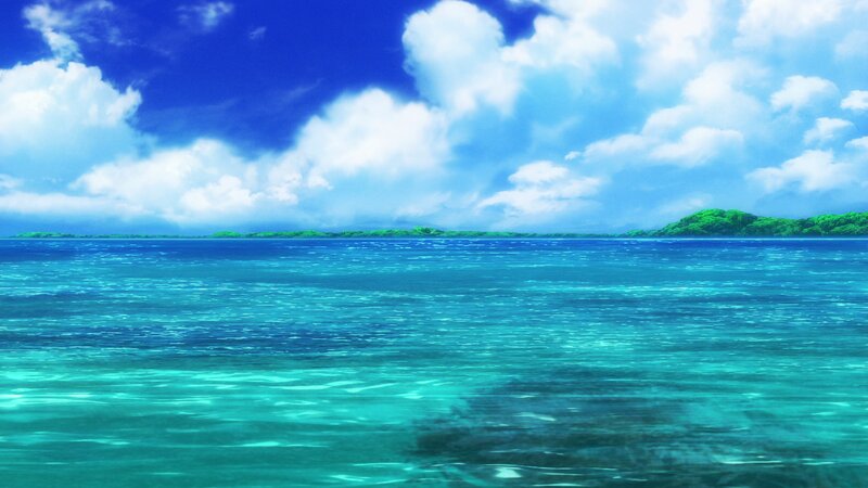 Ocean with Distant Islands