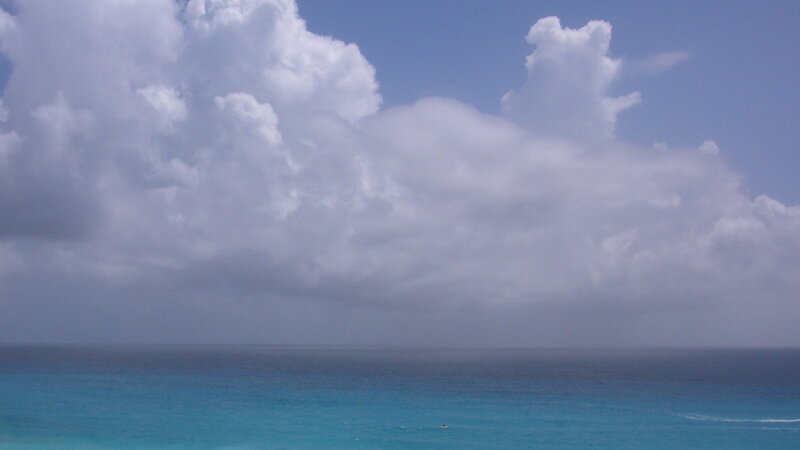 Ocean with Storm Clouds — Blue