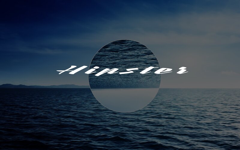 Ocean with Text Overlay