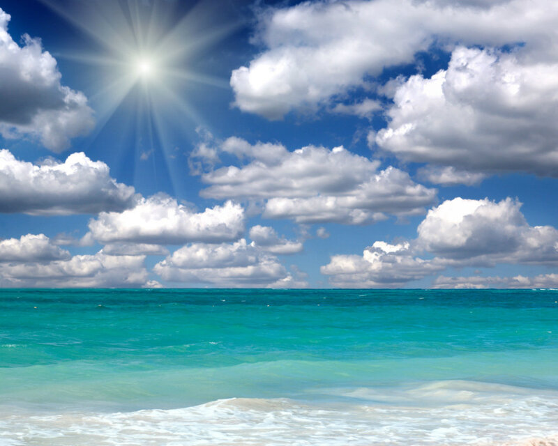 Ocean with White Foam