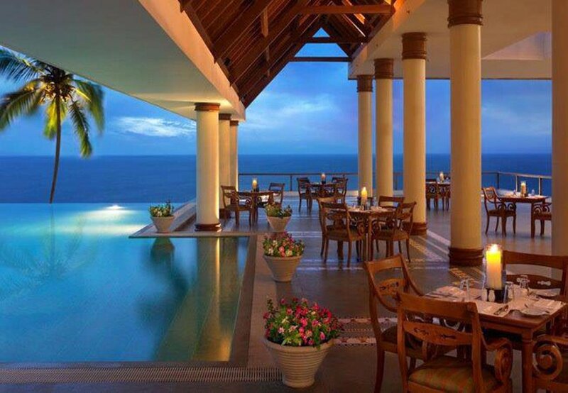 Oceanfront Dining Area — Blue