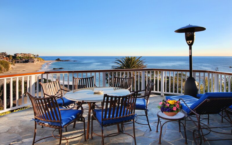 Oceanfront Patio with Table