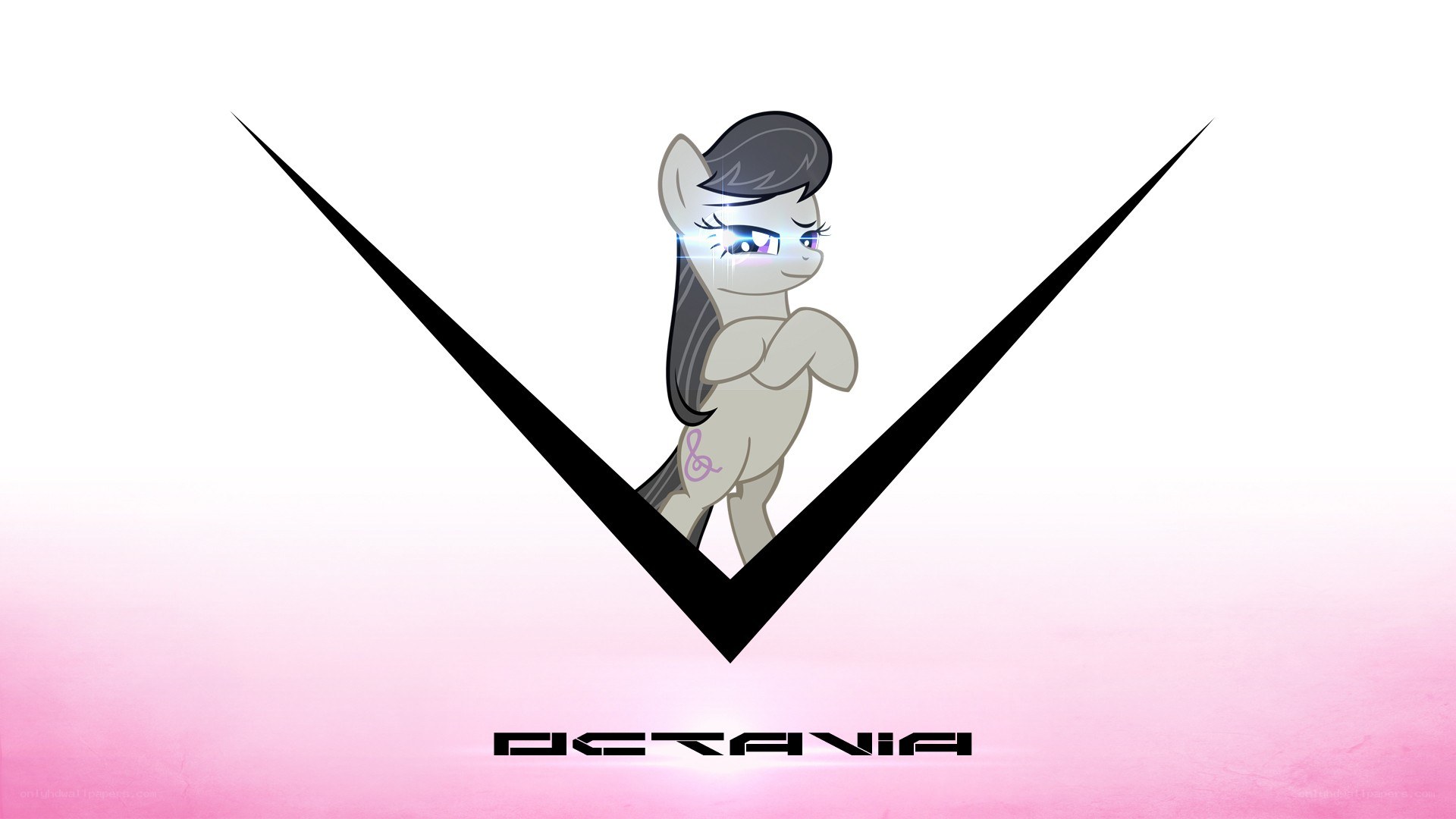 Octavia with glowing eyes