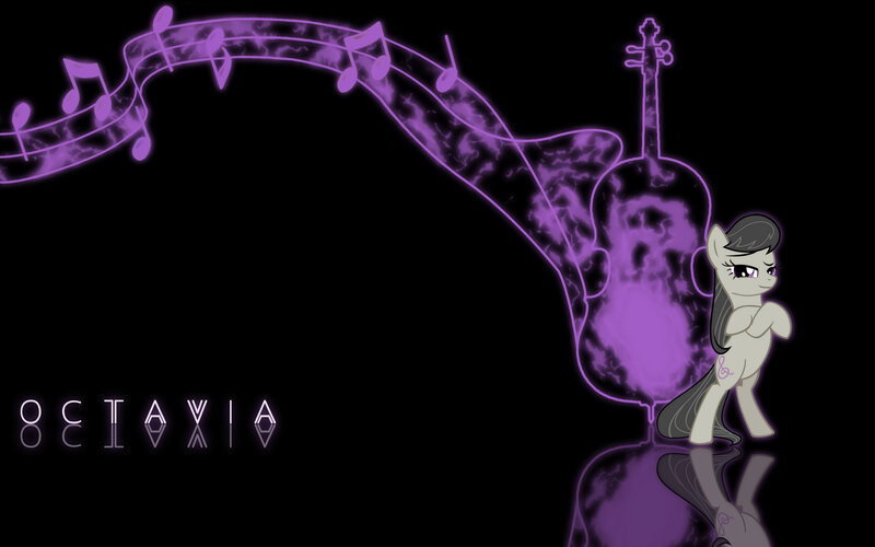 Octavia with musical notes